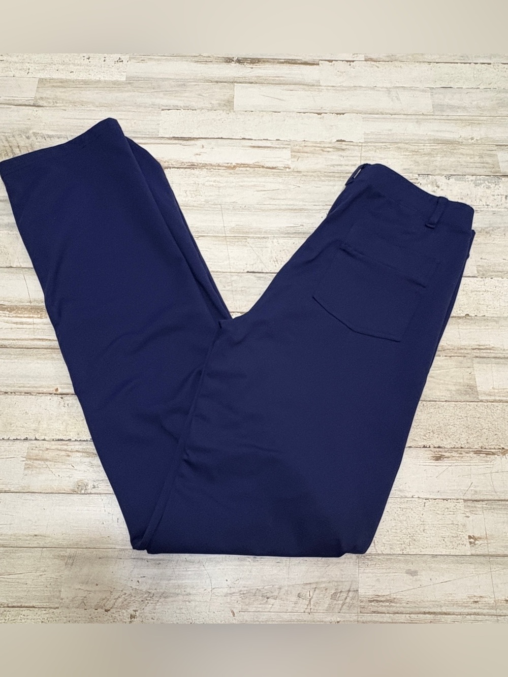 Yogipace Bootcut Navy Large Nylon Elastane Yoga Work Dress Pants Women Pockets